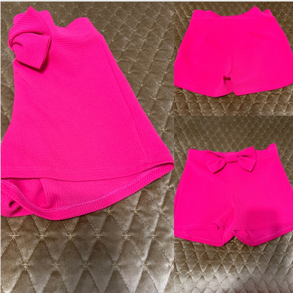 Hot pink shorts